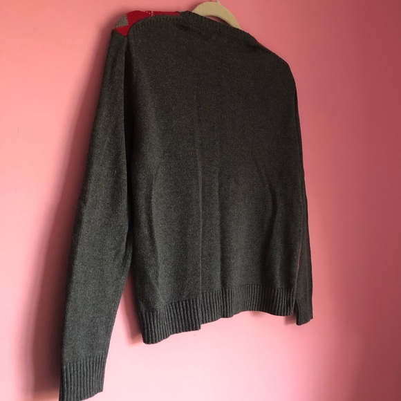 🔹2/$30🔹 Red and Grey Argyle Sweater - Picture 8 of 8